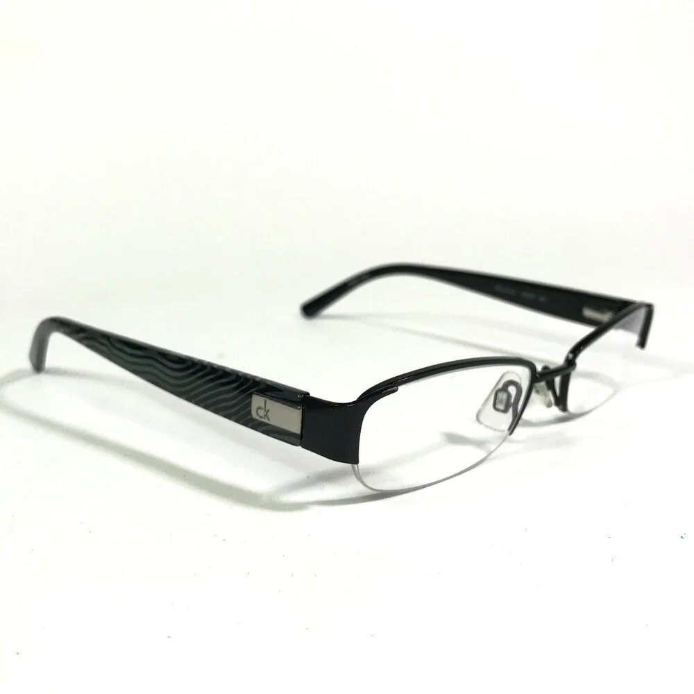 Calvin Klein ck5275 001 Eyeglasses Frames Black Rectangular Half Rim 49-16-135